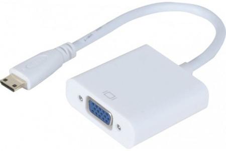 Image du produit Tecline Adaptateur mini-HDMI C mâle vers VGA femelle Pour utiliser un écran VGA via une prise HDMI libre. (Mini HDMI, 15 cm)