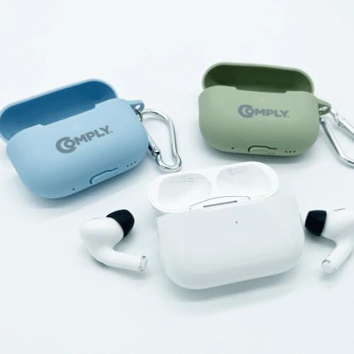 Actual product image Comply AirpodsPro Protective Silicon Case green (Headphone bag)