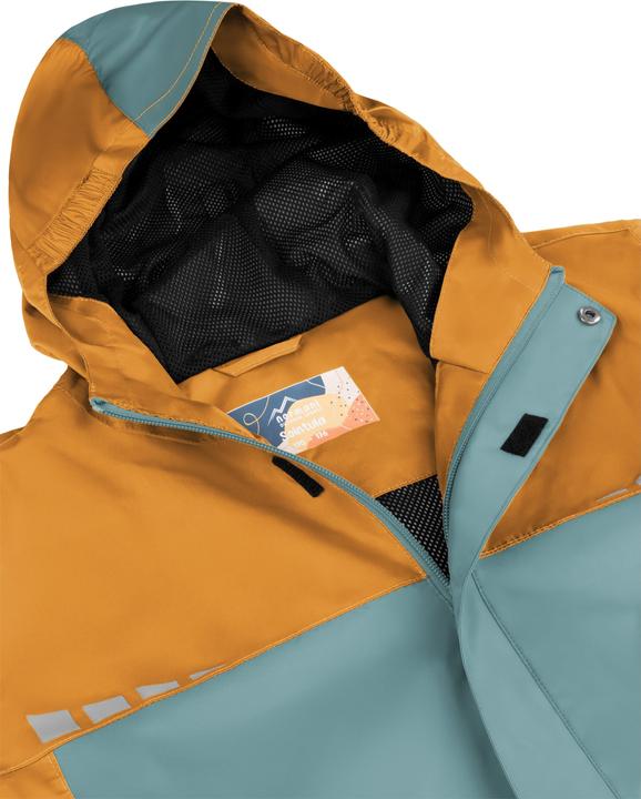 Produktbild Normani Kinder Regenjacke „Sointula“ Blau/Coyote (98, 102, 104, 100 A)