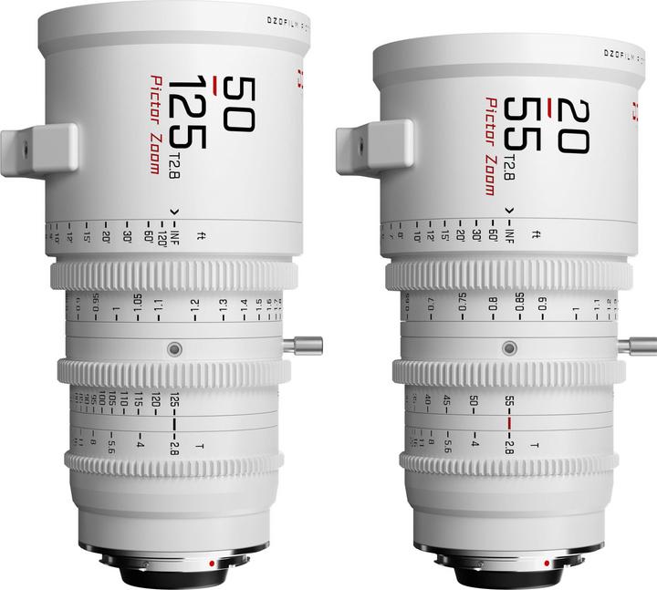 Actual product image Dzofilm Pictor Zoom 2-Lens Kit (50-125/20-55 T2.8) White (L-Mount)