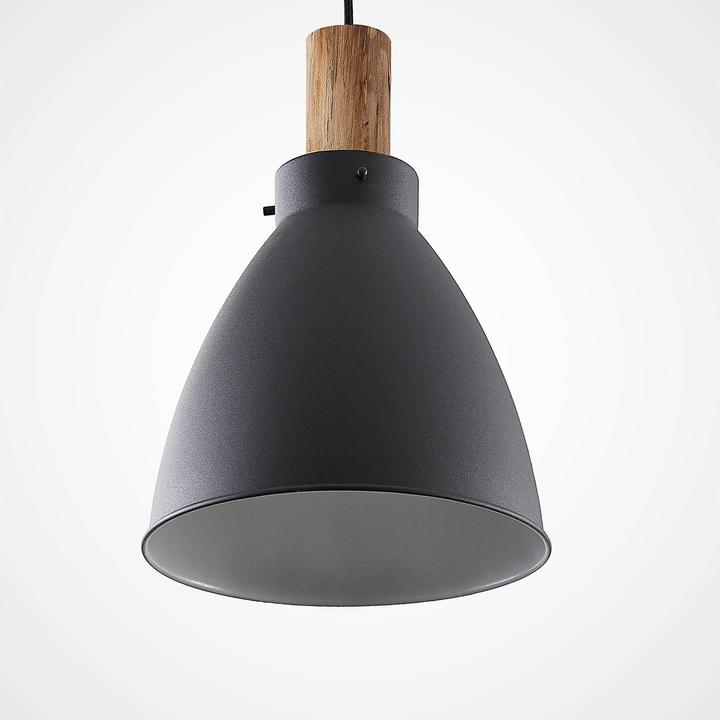 Image du produit Lindby Trebale Lampe à suspendre Black/Wood (E27)