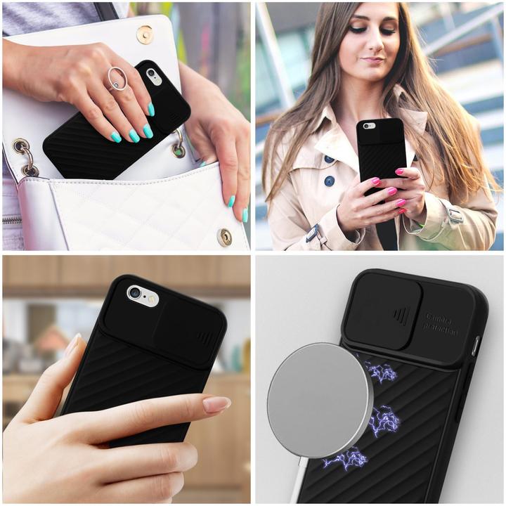 Immagine prodotto Cadorabo Cover in TPU con protezione della fotocamera (Apple iPhone 6 Plus)