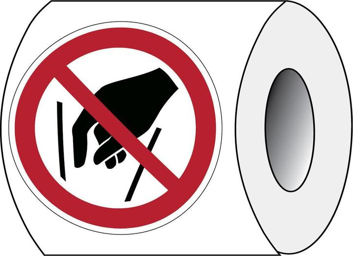 Actual product image Brady ISO 7010 PIC P015 B-7541 ISO safety labelling - Do not reach into the bulk material La