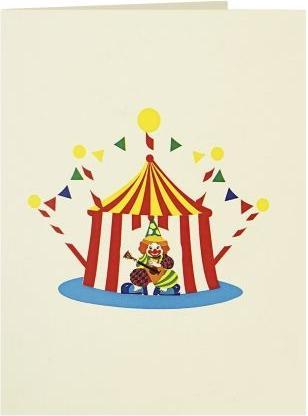 Immagine prodotto MU Classic 3D Pop-Up Geburtstags Glückwunschkarte - Zirkus (1 pz.)