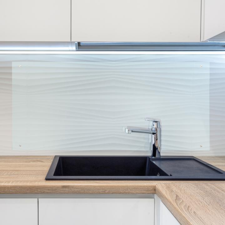 Actual product image Relaxdays Kitchen Splatter Shield, Safety Glass