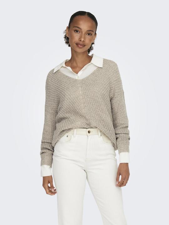 Actual product image JdY V-neck knit sweater (S)