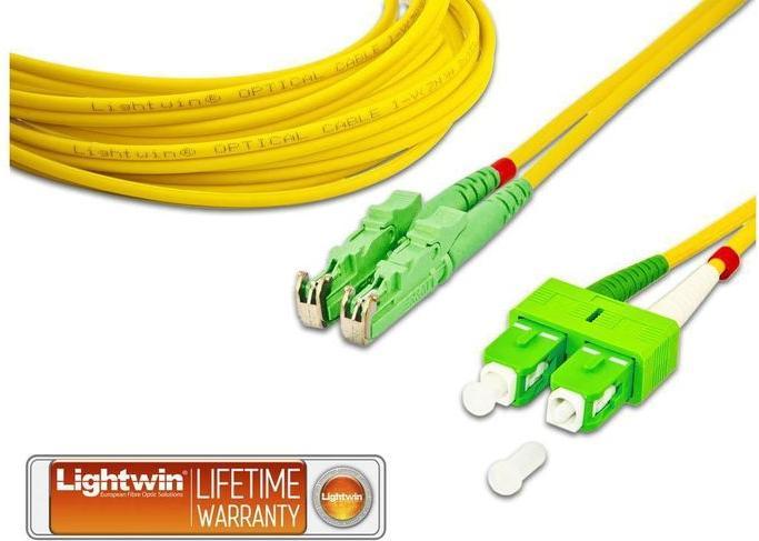 Immagine prodotto Lightwin Cavo patch in fibra ottica E2000/APC-SC/APC, monomodale, duplex, 20m (S/UTP, CAT6, 20 m)