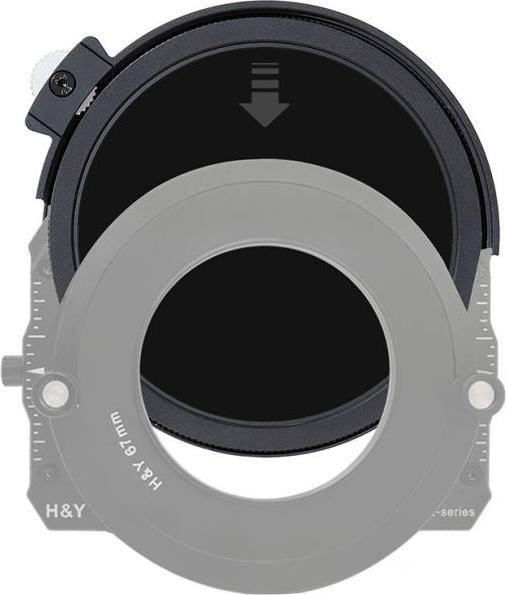 Actual product image H&Y Grey circular polarisation filter ND32 K-Series CPL HD MRC - 95 mm drop-in (95 mm, Polarizing filter)