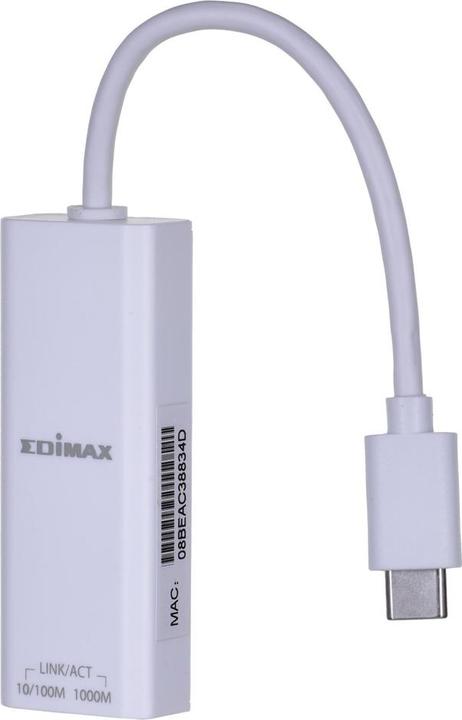 Actual product image edimax USB 3.2 Type C -> Gigabit Ethernet Adapter (USB 3.2, RJ45 (1x))