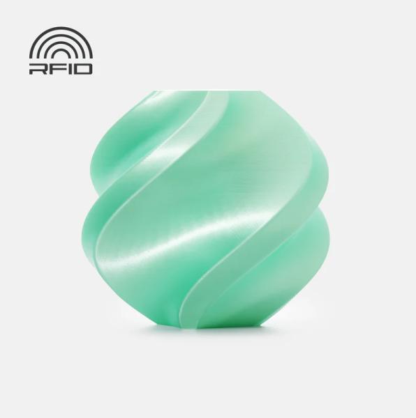 Bambu Lab - PLA Silk+ - Mint - 1.75mm (PLA, 1.75 mm, Vert)