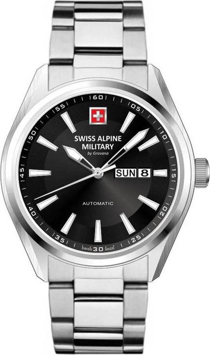 Actual product image Swiss Alpine Military 7090.2137 Automatic Mens Watch 43mm 10ATM (Analogue wristwatch, 43 mm)