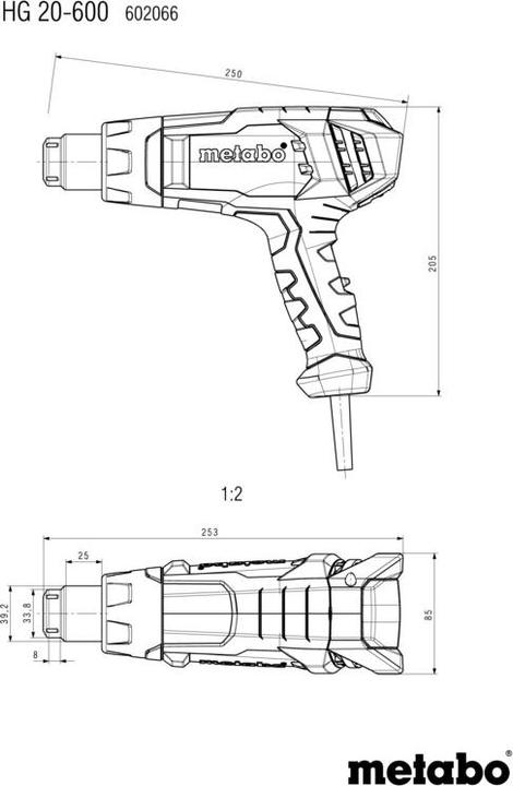 Image du produit Metabo Souffleur d'air chaud HG 20-600