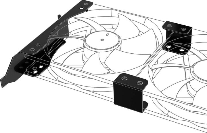 Image du produit Akasa Système de montage des ventilateurs dans les fentes PCI