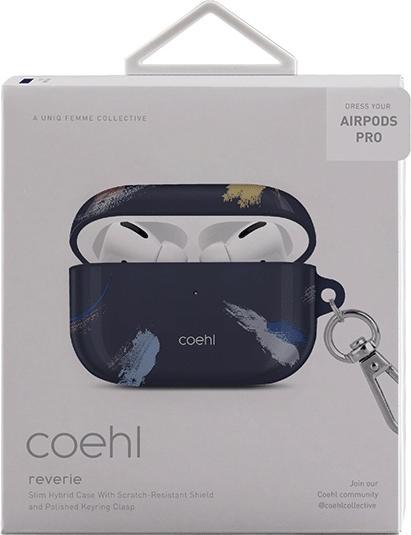 Image du produit Uniq étui Coehl Reverie AirPods Pro niebieski/bleu prussien (Manchon pour casque d'écoute)