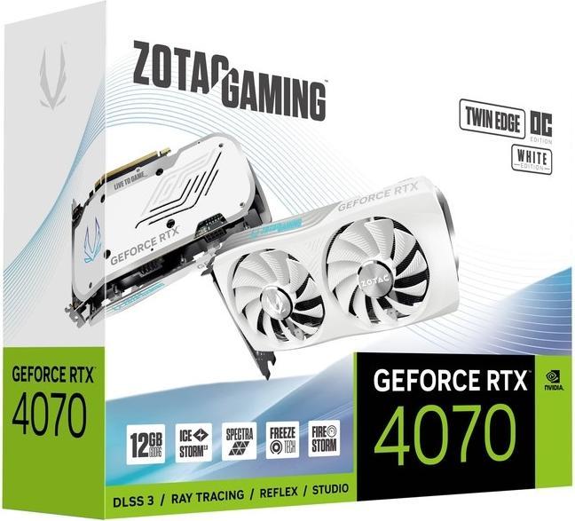 Actual product image Zotac GeForce RTX 4070 Twin Edge OC White Edition (12 GB)