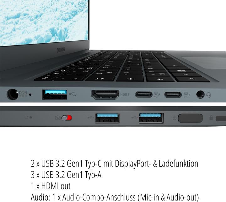 Produktbild Medion P17619 Laptop (B-Ware) (NVR SoC, 2 GB)