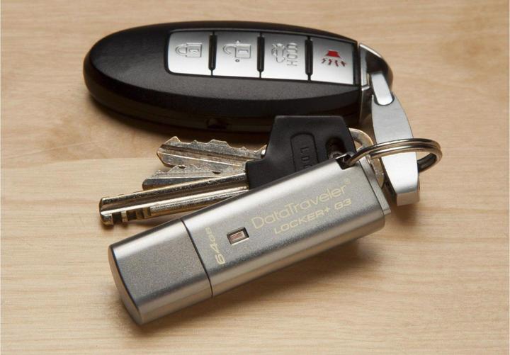 Produktbild Kingston DataTraveler Locker+ G3 (128 GB, USB 3.1, USB-A)