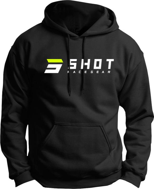 Shot MAN BLACK TEAM Hoodie (L)