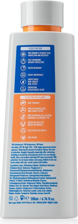 Actual product image New Layer Pro Vitamin D High Performance (Suntan lotion, SPF 30, 200 ml, 273 g)