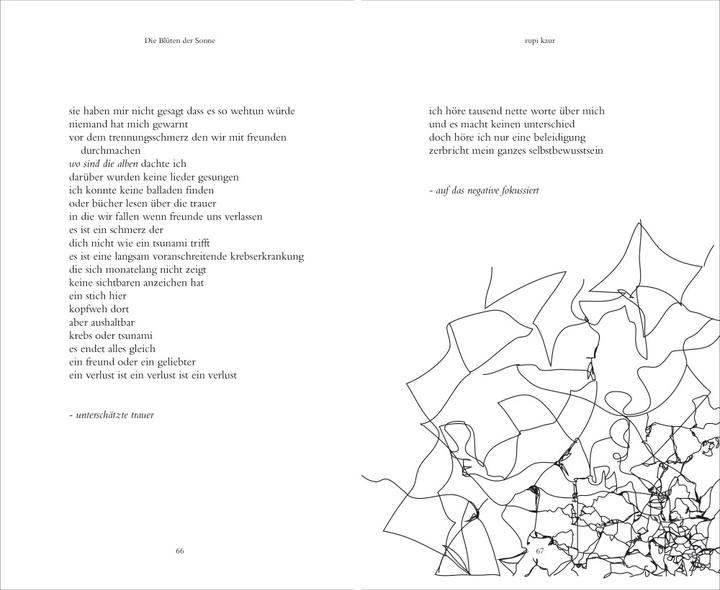 Actual product image Die Blüten der Sonne (German, Rupi Kaur, 2018)