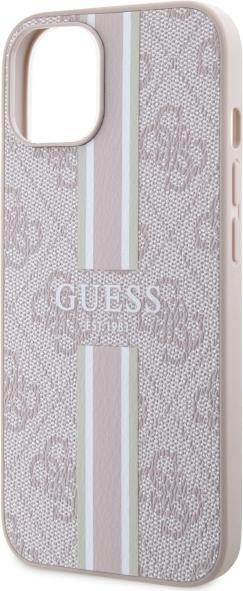 Produktbild Guess GUHMP15SP4RPSP iPhone 15 / 14 / 13 6.1" różowy/pink hardcase 4G Printed Stripes MagSafe (Apple iPhone 15)