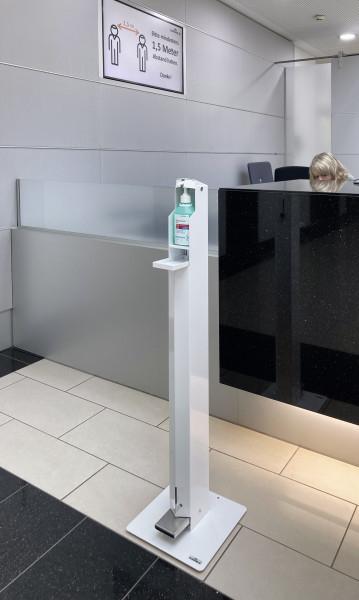 Produktbild Durable Desinfektionsspender 589502 weiss, mit Fusspedal