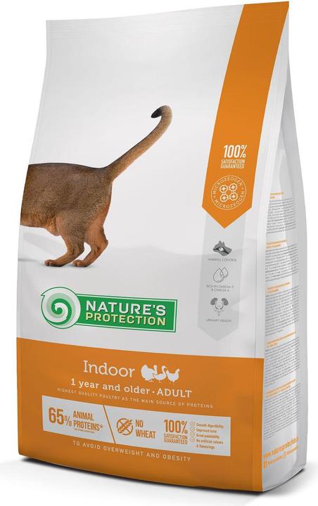Actual product image Natures Protection Indoor for cats from 1 year with poultry, 2kg (Adult, 6 pcs., 2000 g)