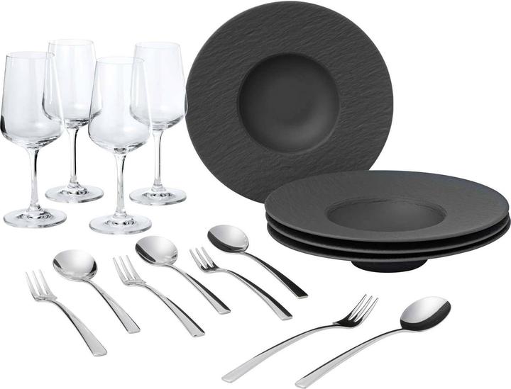 Productafbeelding Villeroy & Boch Pastaset 12tlg. EC Manufacture Rock (4 Stuk)