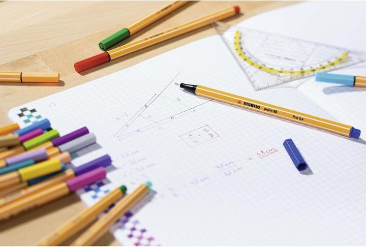 Actual product image STABILO Fineliner point 88, 20 Zebrui Neon (Multicoloured, 20 x)