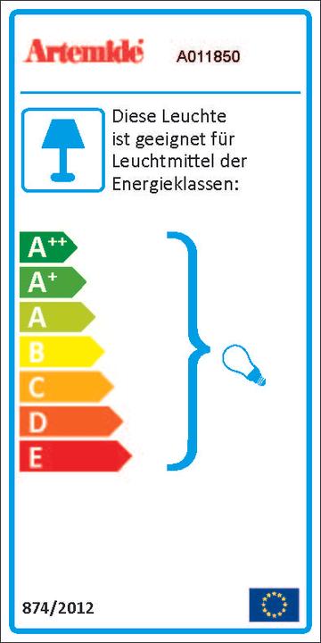 Energie-Label Artemide Tolomeo Micro (267 lm, E14)