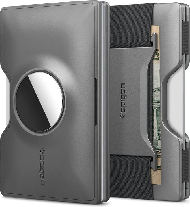 Actual product image Spigen Wallet S Card Holder, gunmetal - AirTag AMP02303
