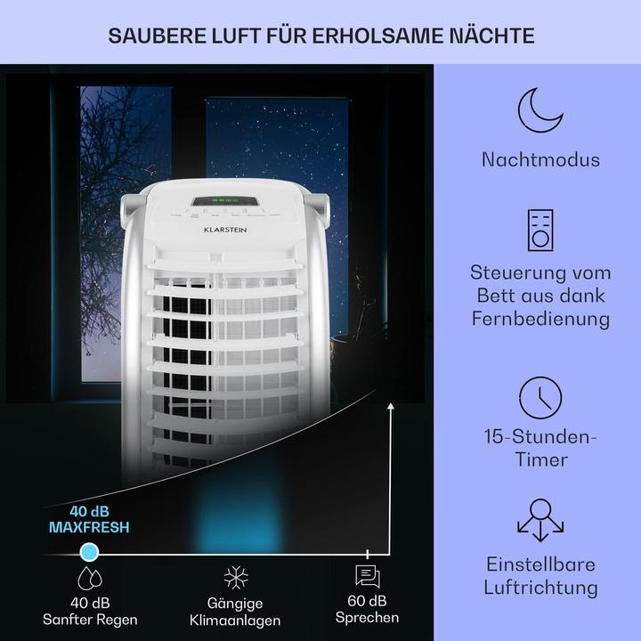 Image du produit Klarstein Climatisation sans tuyau d'évacuation Blanc