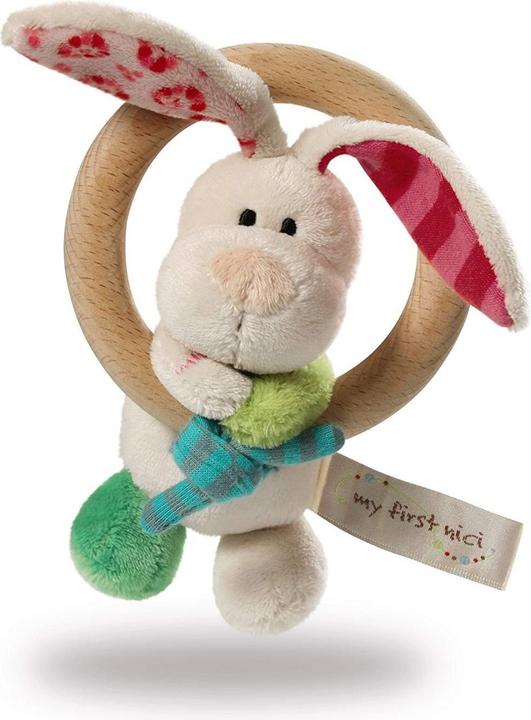 My First Holzgreifring Hase Tilli mit Glocke