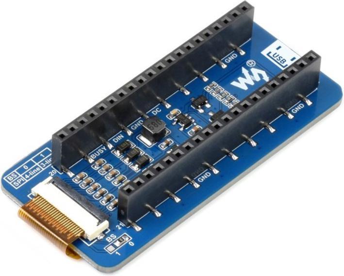 Actual product image WaveShare 2.13inch E-Ink Display for Raspberry Pi Pico