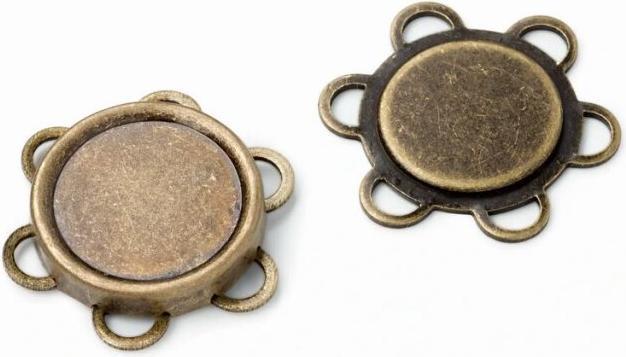 Immagine prodotto Prym Bottone magnetico da cucire 25 mm in ottone antico