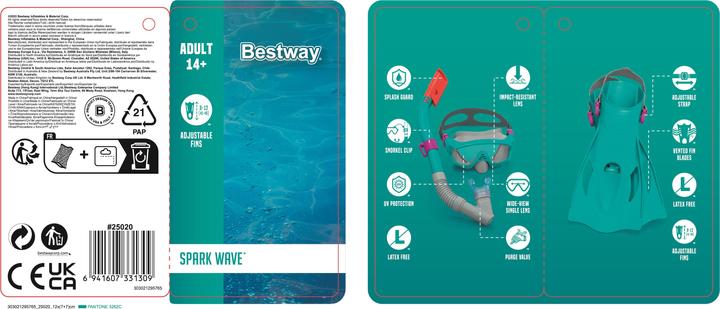 Actual product image Bestway Spark Wave Snorkel Set