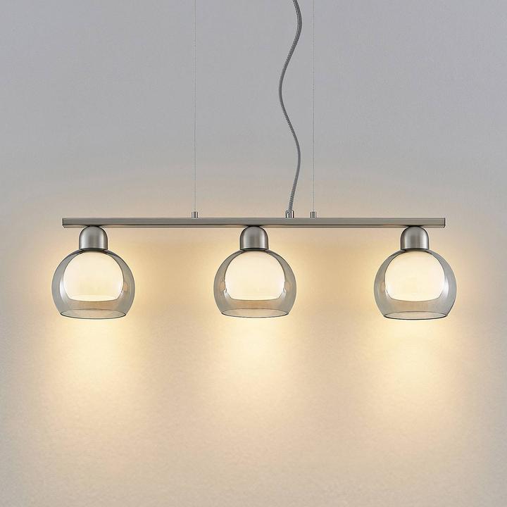 Immagine prodotto Lucande Lampada a sospensione Kaiya 3 L14 nickel (E14)