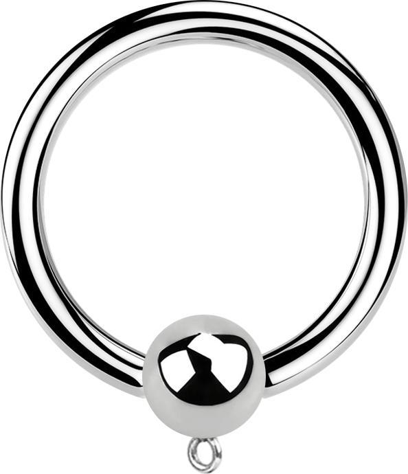 Immagine prodotto Star Piercing Anello di chiusura micro in argento con pallina Anello per ciondolo (Acciaio chirurgico 316L, senza ottone)