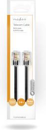 Produktbild Nedis Telefonkabel | RJ10 Stecker | RJ10 Stecker | 2.00 m | Kabeldesign: Aufgerollt | Kabeltyp: RJ10