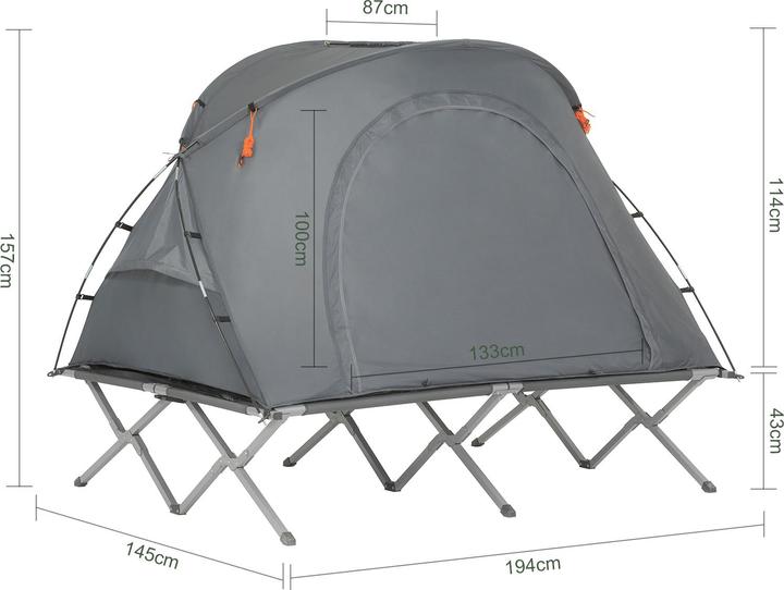 Produktbild SoBuy 4in1-Zelt Feldbett (21.70 kg, 2 Personen)