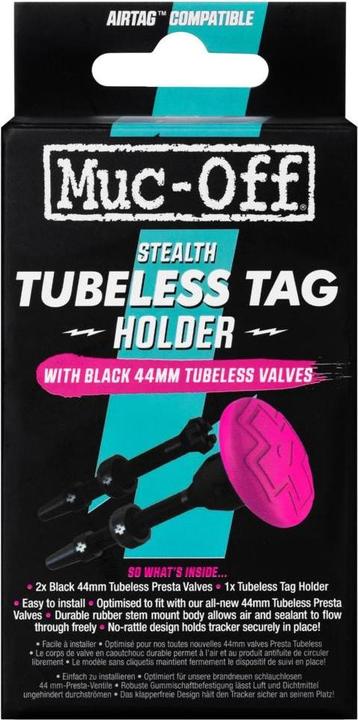 Actual product image Muc-Off Tubeless Tag Holder + Valve Kit