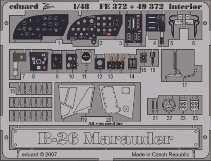 Immagine prodotto Eduard Interni di B-26 Marauder per kit Revell/Monogram