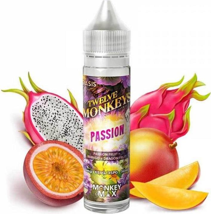 Actual product image Twelve Monkeys Passion 50ml shortfill (Mango, Passion fruit)
