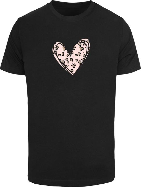 Immagine prodotto Merchcode San Valentino - Maglietta con cuore leopardato a girocollo - 117581 (M)