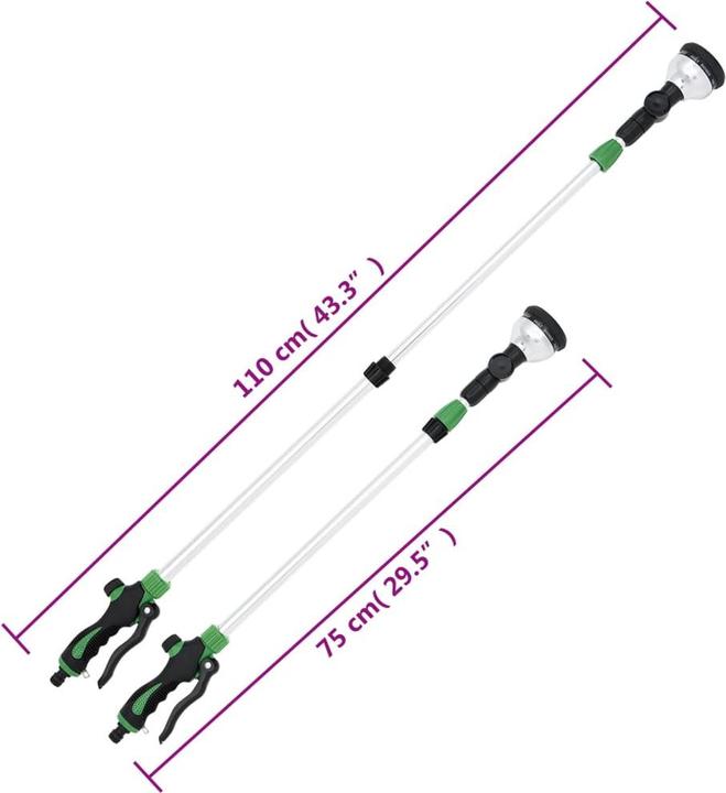 Produktbild VidaXL Teleskop-Sprühlanze mit 10 Mustern 75-110 cm