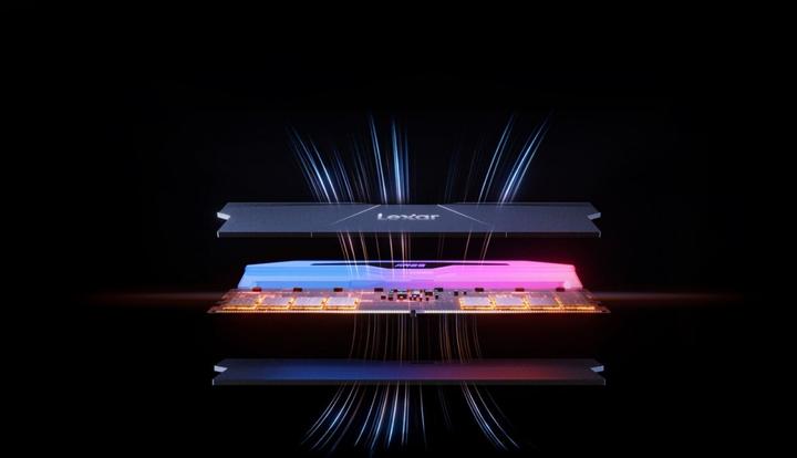 Immagine prodotto Lexar Memoria PC DDR5 ARES RGB 32GB(2 16GB)/7600 nero (2 x 16GB, 7600 MHz, RAM DDR5, DIMM)