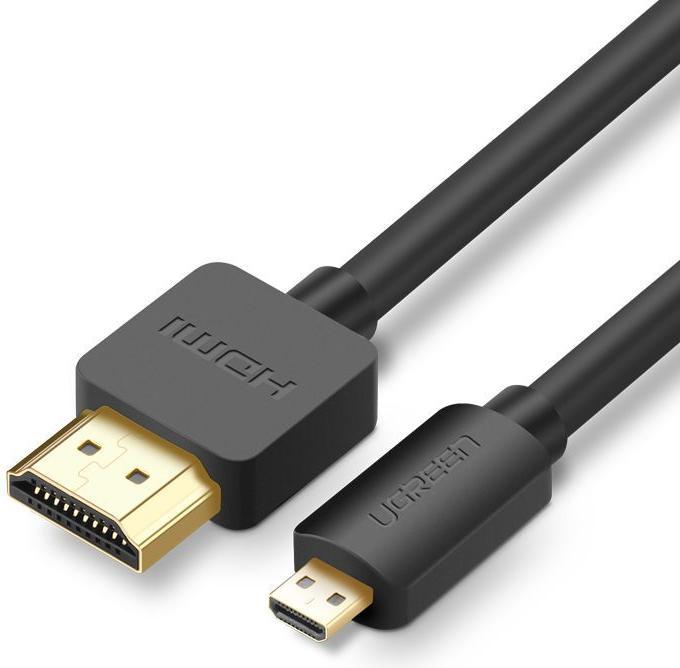 Produktbild Ugreen Micro HDMI - HDMI Cable 4K 3D 2m (black) (2 m, HDMI)