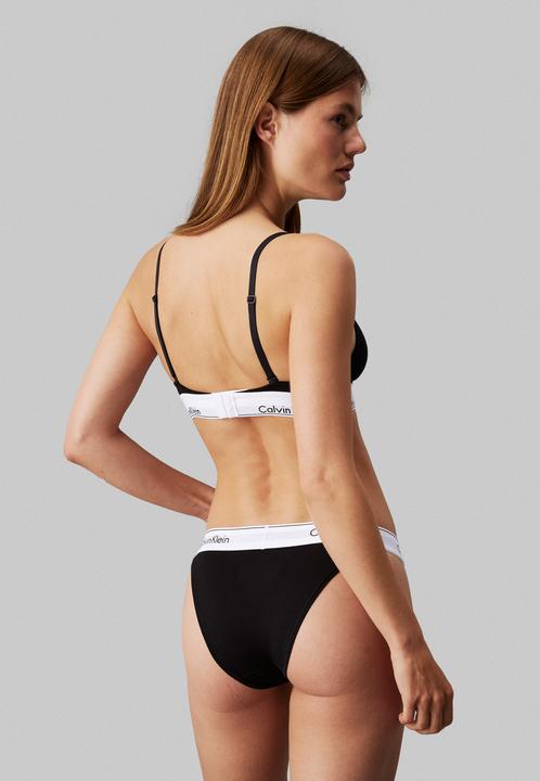 Produktbild Calvin Klein Damen Tanga High Leg mit Stretch, Schwarz (Black), XS (XS)