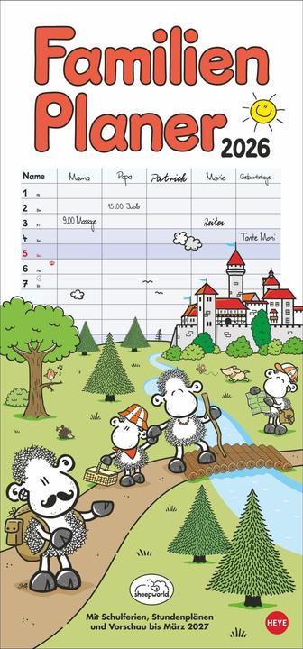 Image du produit sheepworld Familienplaner 2026 (Allemand)