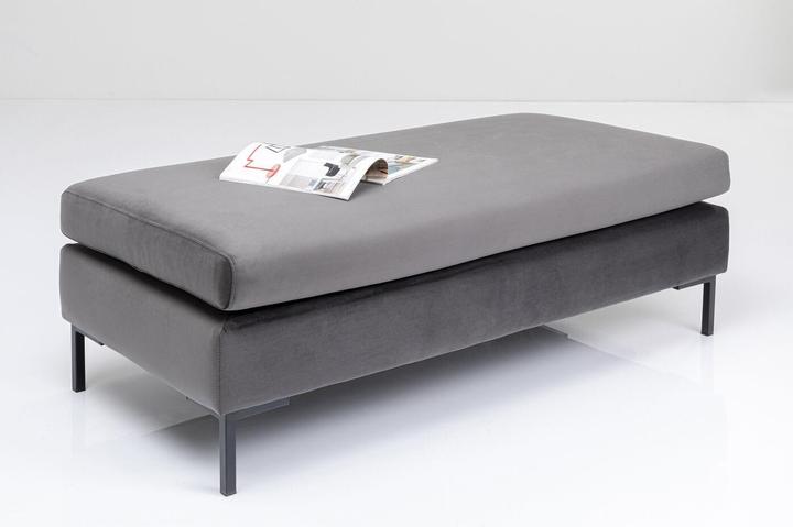 Immagine prodotto Kare Design Sgabello Gianni Velvet Grigio Nero (130 cm)